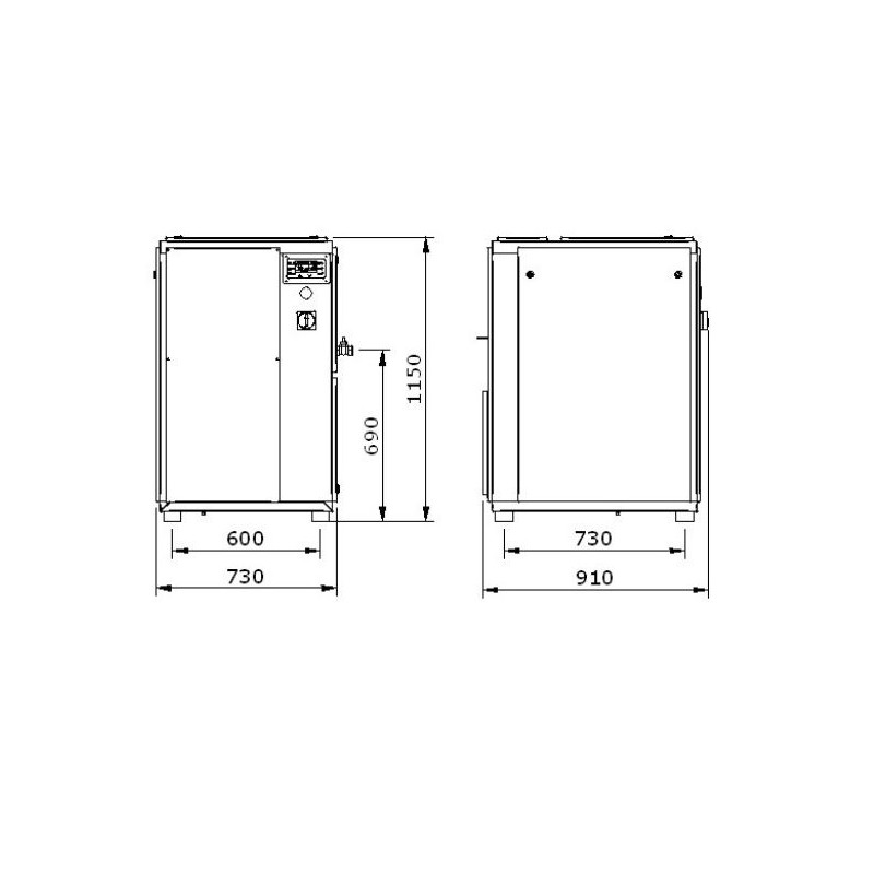 Kompresor Śrubowy WAN NK 60 11 KW 13 Bar