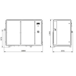 Kompresor Śrubowy WAN NK 160 30kW 10 Bar