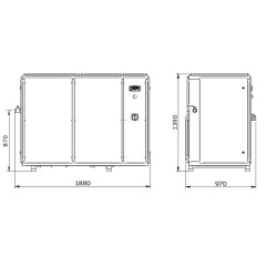 Kompresor Śrubowy WAN NK 160 37 KW  15 Bar