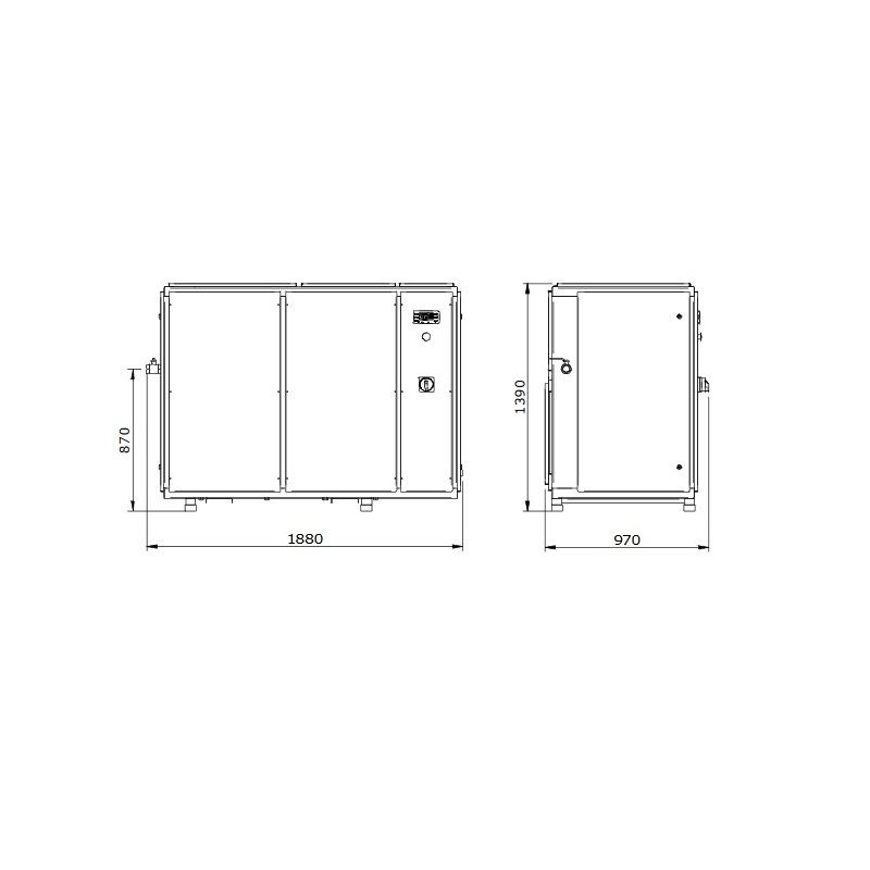Kompresor Śrubowy WAN NK 160 37 KW  15 Bar