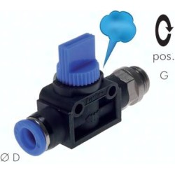 Zawór odcinający wtykowy 3/2 G3/8-8