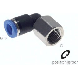 Złączka kątowa wtykowa z gwintem wewnętrznym G1/2-10