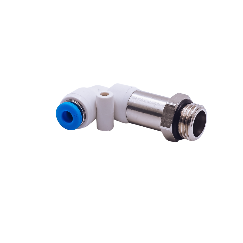 Złączka wtykowa kątowa długa G 3/8 8 - PNEUER