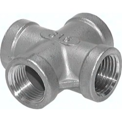 Czwórnik Rp 3"(GW), 16 bar, stal nierdzewna