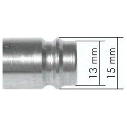 Szybkozłączka NW10 G1/2" GZ, z odcięciem, stal nierdzewna