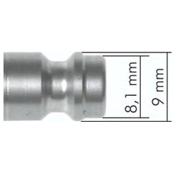 Szybkozłączka NW5 G1/4" GZ, stal nierdzewna