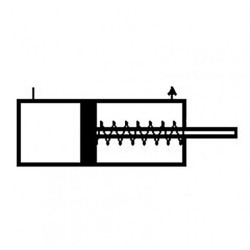 SIŁOWNIK JDP ISO 6432 FI 25/100 Z MAGNESEM