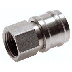 Szybkozłączka NW7,2 G3/8" GW, z odcięciem, stal nierdzewna