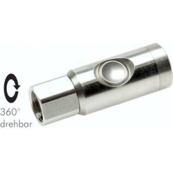 Szybkozłączka bezpieczna z przyciskiem NW7,2, G1/4" GW, stal nierdzewna