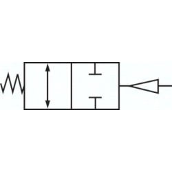 Zawór kulowy kołnierzowy z napędem pneumat., DN25/PN40, otwierany spręż.