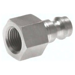 Króciec szybkozłącza NW5, G1/4" GW, z odcięciem