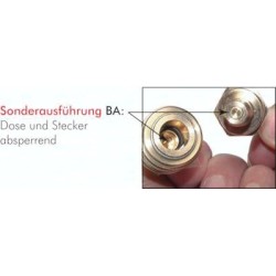 Króciec szybkozłącza NW5, G3/8" GW, z odcięciem