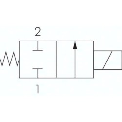 Elektrozawór bezpośredniego działania 2/2 (NC) G 1", EPDM, 230 V AC