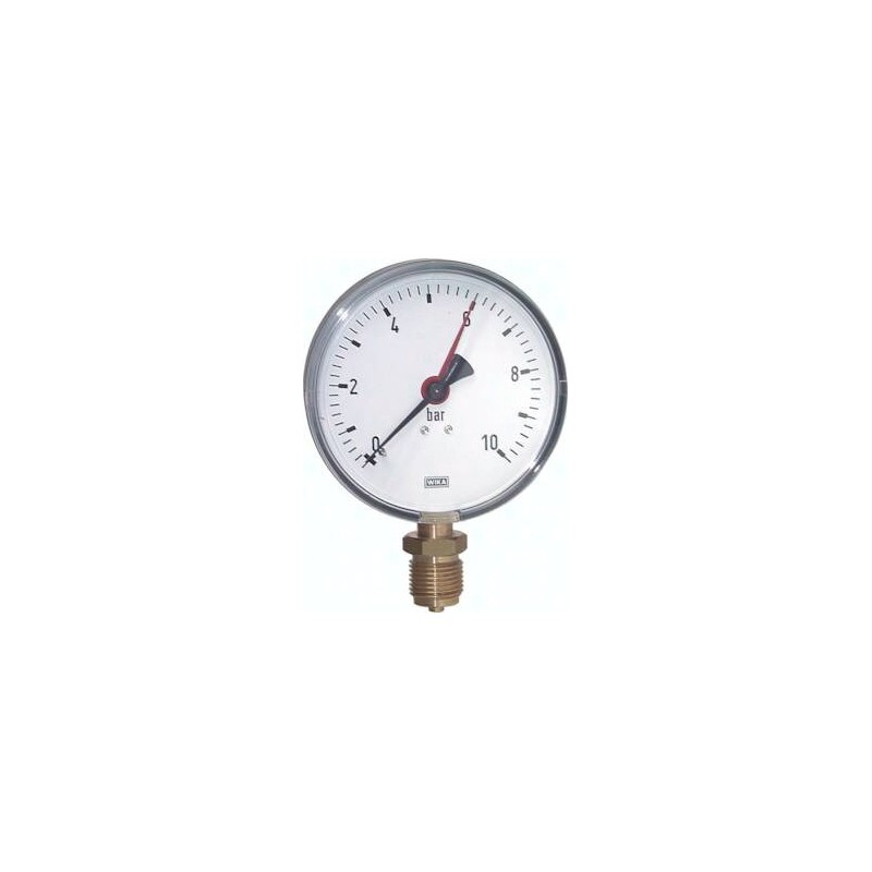 Manometr pionowy, D 100, 0 - 100 bar