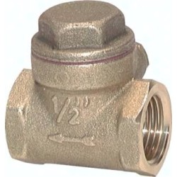 Zawór zwrotny klapowy G 1-1/4", PN3, uszczelnienie metal-metal, mosiądz