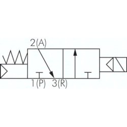 Elektrozawór 3/2 G 1/8 (NC), 24 V DC