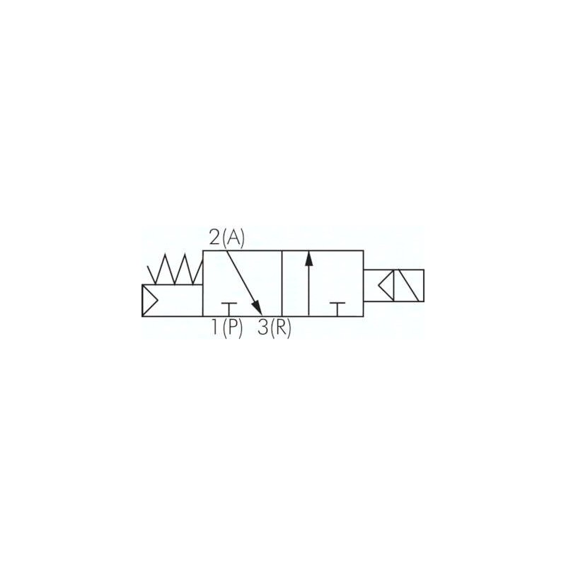 Elektrozawór 3/2 G 1/8 (NC), 24 V DC