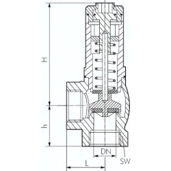 Zawór przelewowy G 1", 2 - 12 bar