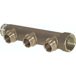 Listwa rozdzielająca, G 1 1/4"(GW/GZ), 4 wyjścia G1/2