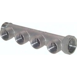 Listwa rozdzielająca, G3/4(GW/GZ), 3 wyjścia G1/2