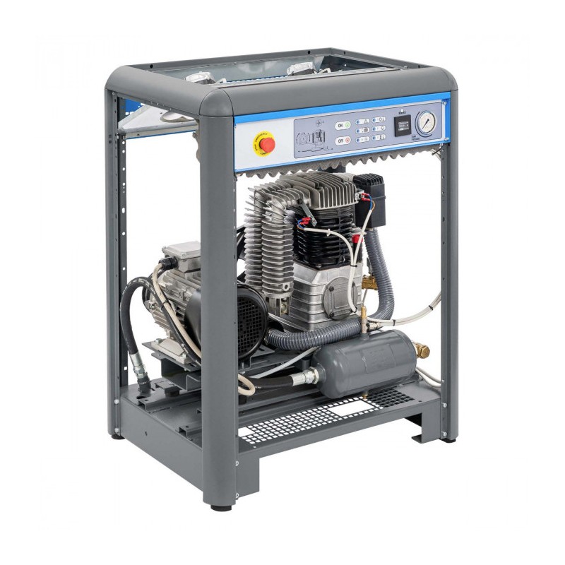 Cichy kompresor dwutłokowy APZ 500+ 10 bar 4 KM/3 kW 400V 379 l/min 3 l