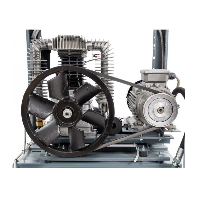 Cichy kompresor dwutłokowy APZ 500+ 10 bar 4 KM/3 kW 400V 379 l/min 3 l