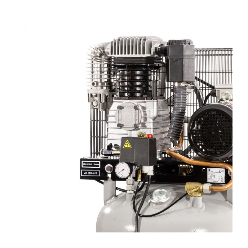 Kompresor dwutłokowy pionowy VK 700-270 Pro 11 bar 5.5 KM/4 kW 400V 476 l/min 270 l