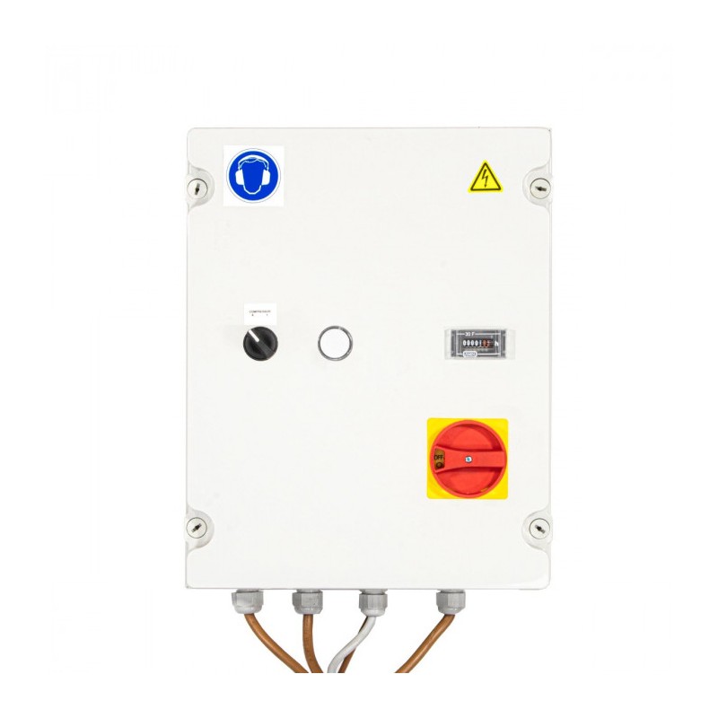 Kompresor dwutłokowy K 500-1000S 14 bar 7.5 KM/5.5 kW 400V 481 l/min 500 l - połączenie gwiazda-trójkąt