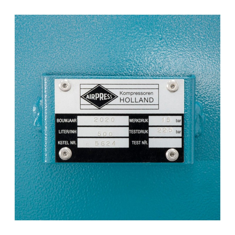 Kompresor dwutłokowy K 500-1000S 14 bar 7.5 KM/5.5 kW 400V 481 l/min 500 l - połączenie gwiazda-trójkąt