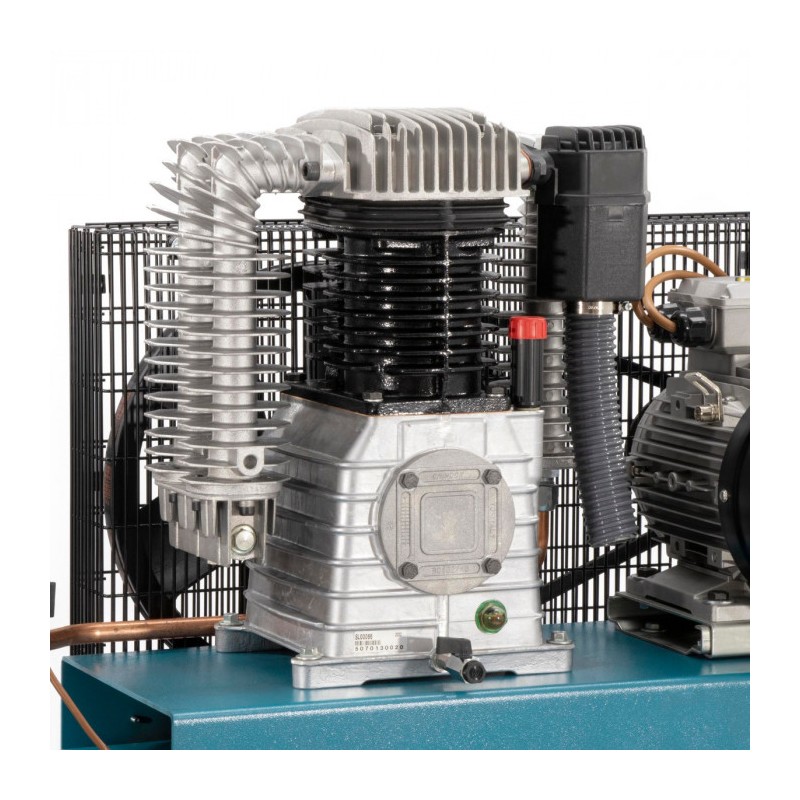 Kompresor dwutłokowy K 500-1000S 14 bar 7.5 KM/5.5 kW 400V 481 l/min 500 l - połączenie gwiazda-trójkąt