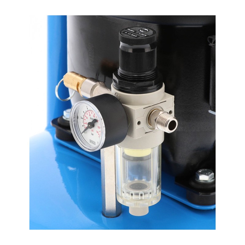 Mały kompresor dwutłokowy L 6-45 8 bar 0.3 KM/0.2 kW 18.5 l/min 6 l cichy