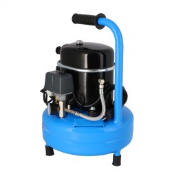 Mały kompresor dwutłokowy L 9-75 8 bar 0.5 KM/0.37 kW 37 l/min 9 l cichy