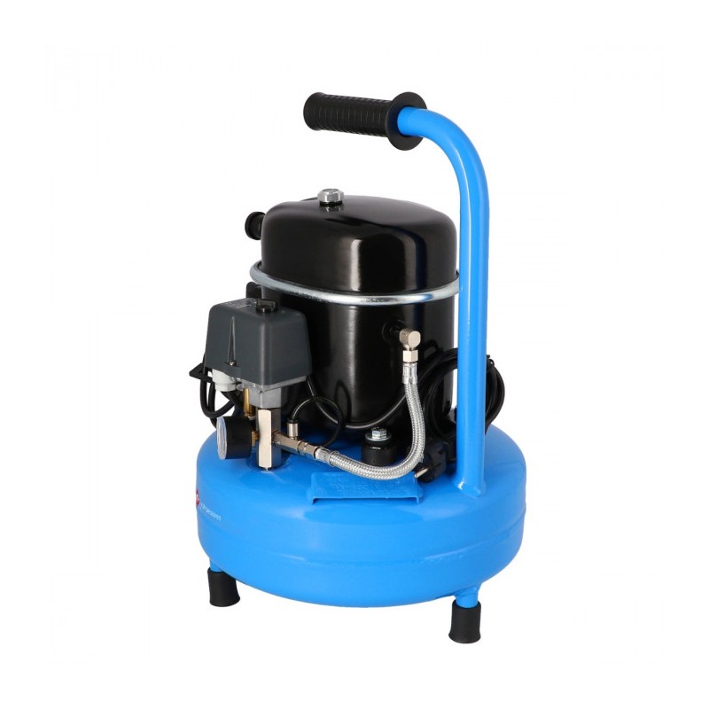 Mały kompresor dwutłokowy L 9-75 8 bar 0.5 KM/0.37 kW 37 l/min 9 l cichy