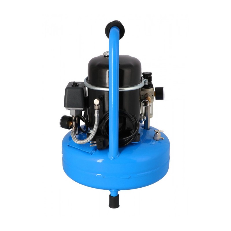 Mały kompresor dwutłokowy L 9-75 8 bar 0.5 KM/0.37 kW 37 l/min 9 l cichy