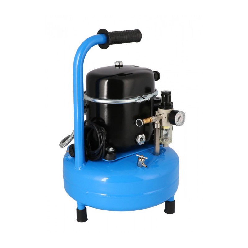 Mały kompresor dwutłokowy L 9-75 8 bar 0.5 KM/0.37 kW 37 l/min 9 l cichy