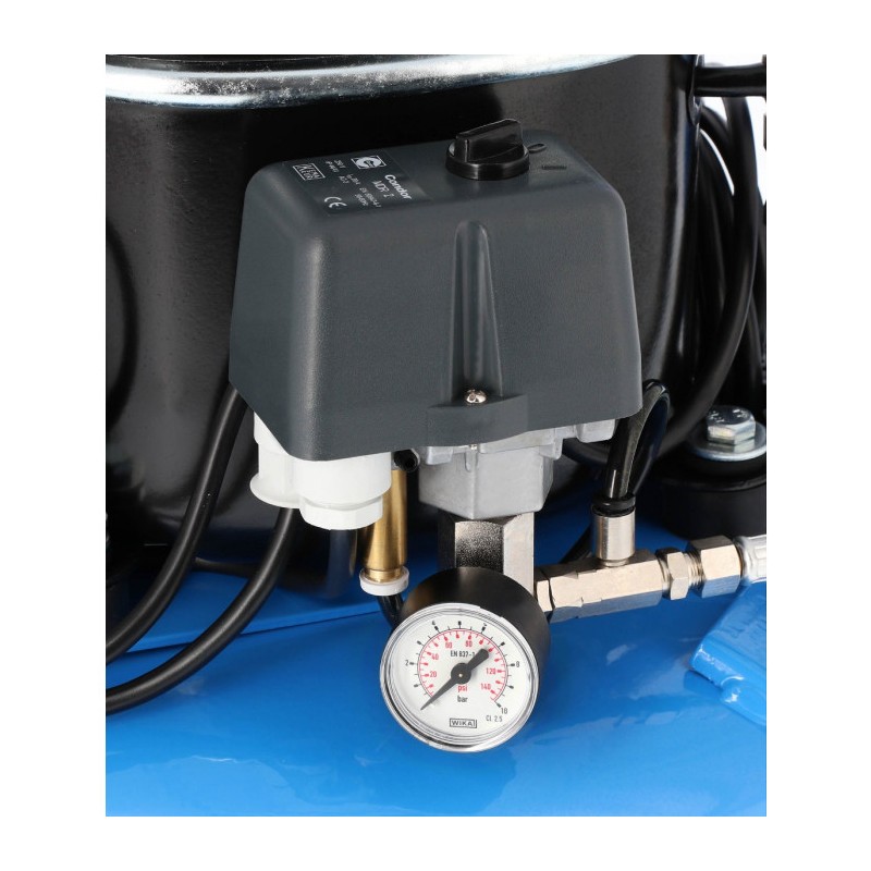 Mały kompresor dwutłokowy L 9-75 8 bar 0.5 KM/0.37 kW 37 l/min 9 l cichy