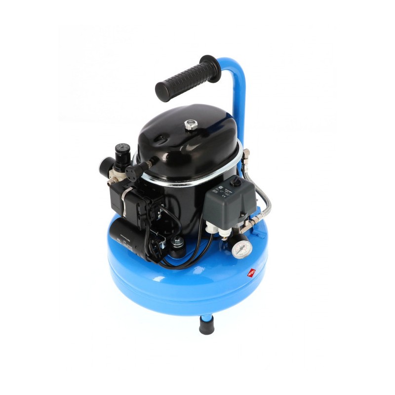 Mały kompresor dwutłokowy L 9-75 8 bar 0.5 KM/0.37 kW 37 l/min 9 l cichy