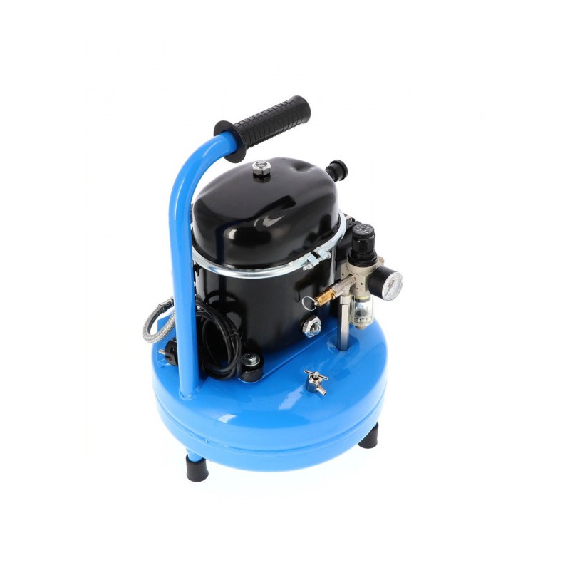 Mały kompresor dwutłokowy L 9-75 8 bar 0.5 KM/0.37 kW 37 l/min 9 l cichy