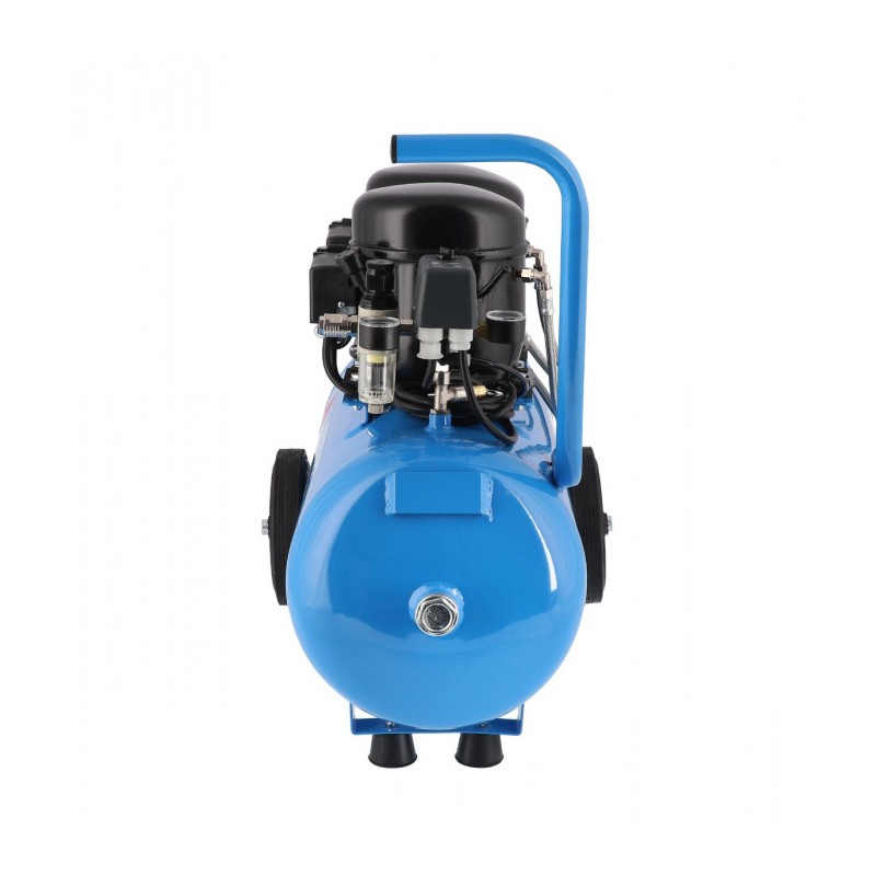 Cichy kompresor dwutłokowy L 100-50 8 bar 1 KM/0.74 kW 64 l/min 50 l