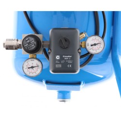 Cichy kompresor dwutłokowy L 100-50 8 bar 1 KM/0.74 kW 64 l/min 50 l