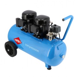 Cichy kompresor dwutłokowy L 100-50 8 bar 1 KM/0.74 kW 64 l/min 50 l