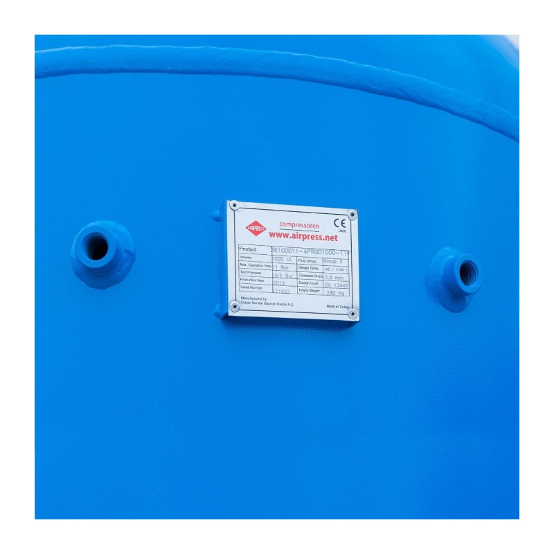 Zbiornik na sprężone powietrze 1000 l pionowy 11 bar