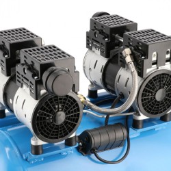 Cichy kompresor bezolejowy LMO 50-270 8 bar 2 KM/1.5 kW 185 l/min 50 l