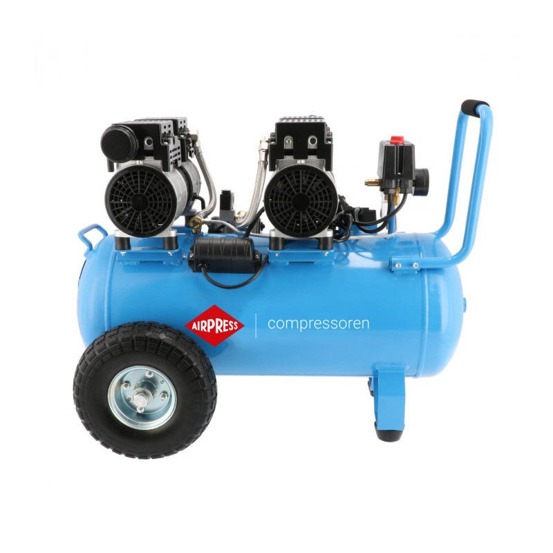 Cichy kompresor bezolejowy LMO 50-270 8 bar 2 KM/1.5 kW 185 l/min 50 l