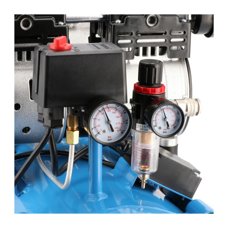 Cichy kompresor bezolejowy LMO 50-270 8 bar 2 KM/1.5 kW 185 l/min 50 l