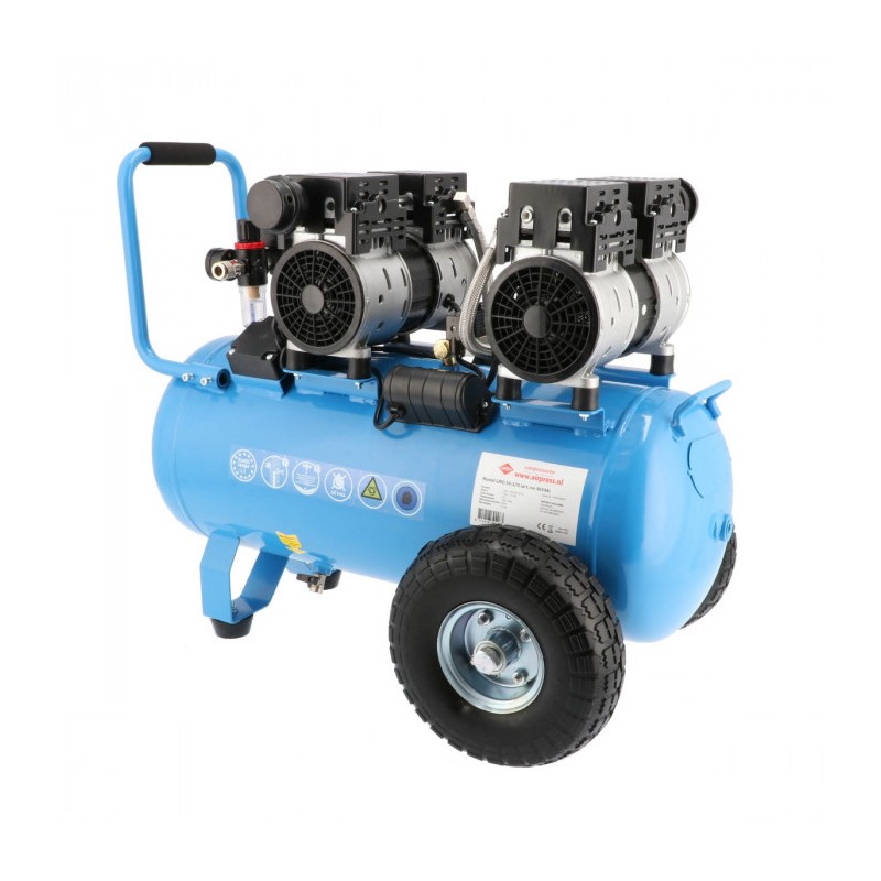 Cichy kompresor bezolejowy LMO 50-270 8 bar 2 KM/1.5 kW 185 l/min 50 l