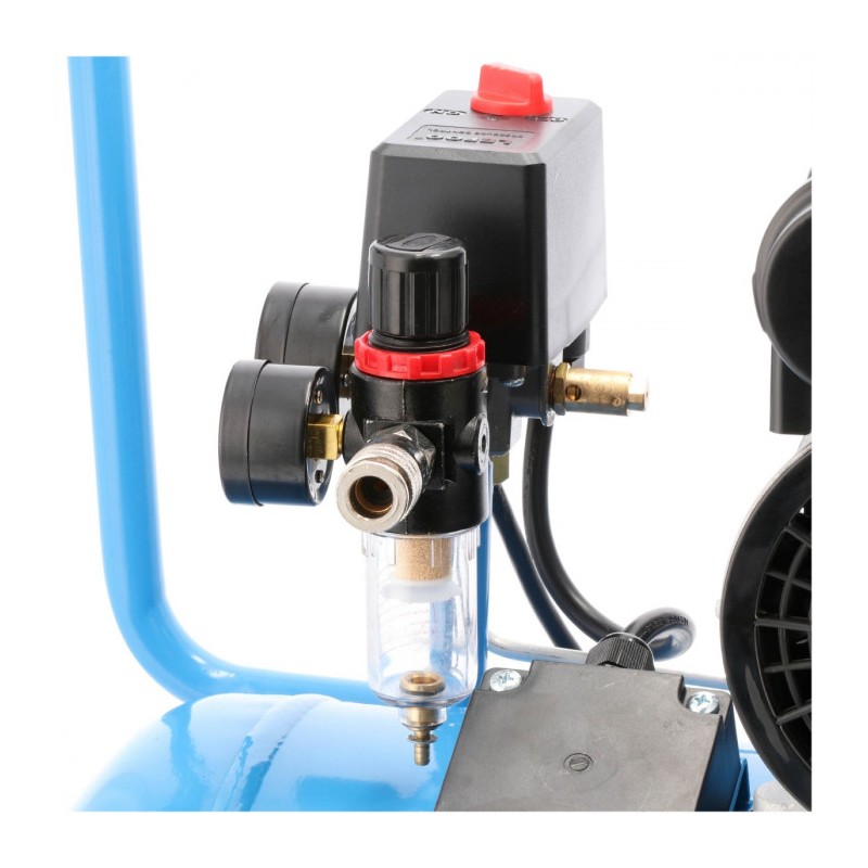 Cichy kompresor bezolejowy LMO 50-270 8 bar 2 KM/1.5 kW 185 l/min 50 l