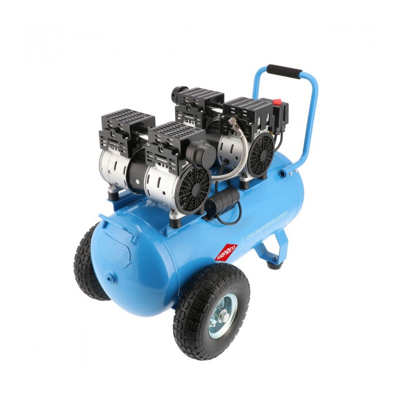 Cichy kompresor bezolejowy LMO 50-270 8 bar 2 KM/1.5 kW 185 l/min 50 l