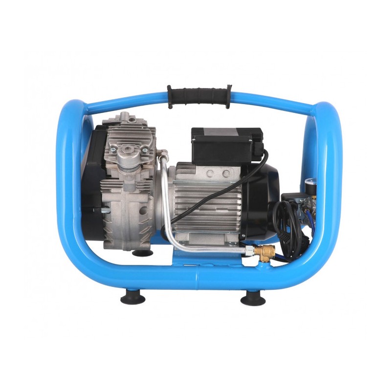 Mały kompresor bezolejowy dwutłokowy LMO 5-240 10 bar 1.5 KM/1.1 kW 192 l/min 5 l cichy