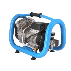 Mały kompresor bezolejowy dwutłokowy LMO 5-240 10 bar 1.5 KM/1.1 kW 192 l/min 5 l cichy